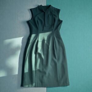 Harper Rose Green Sheath Dress Size 12 Minimalist Sleeveless